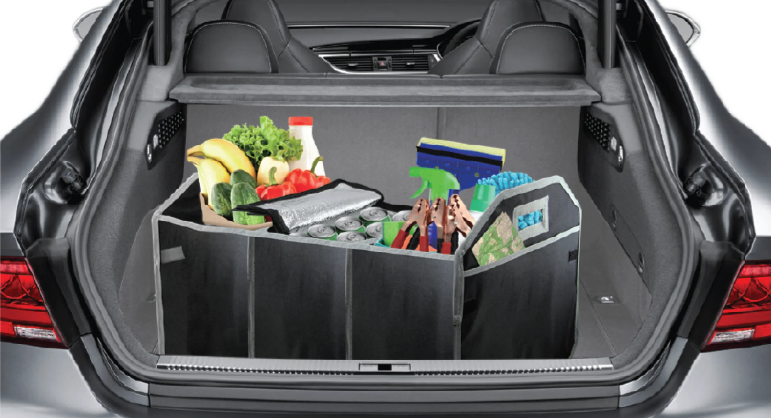 Auto Trunk Collapsible Organizer with Beverage Cooler - Image 3