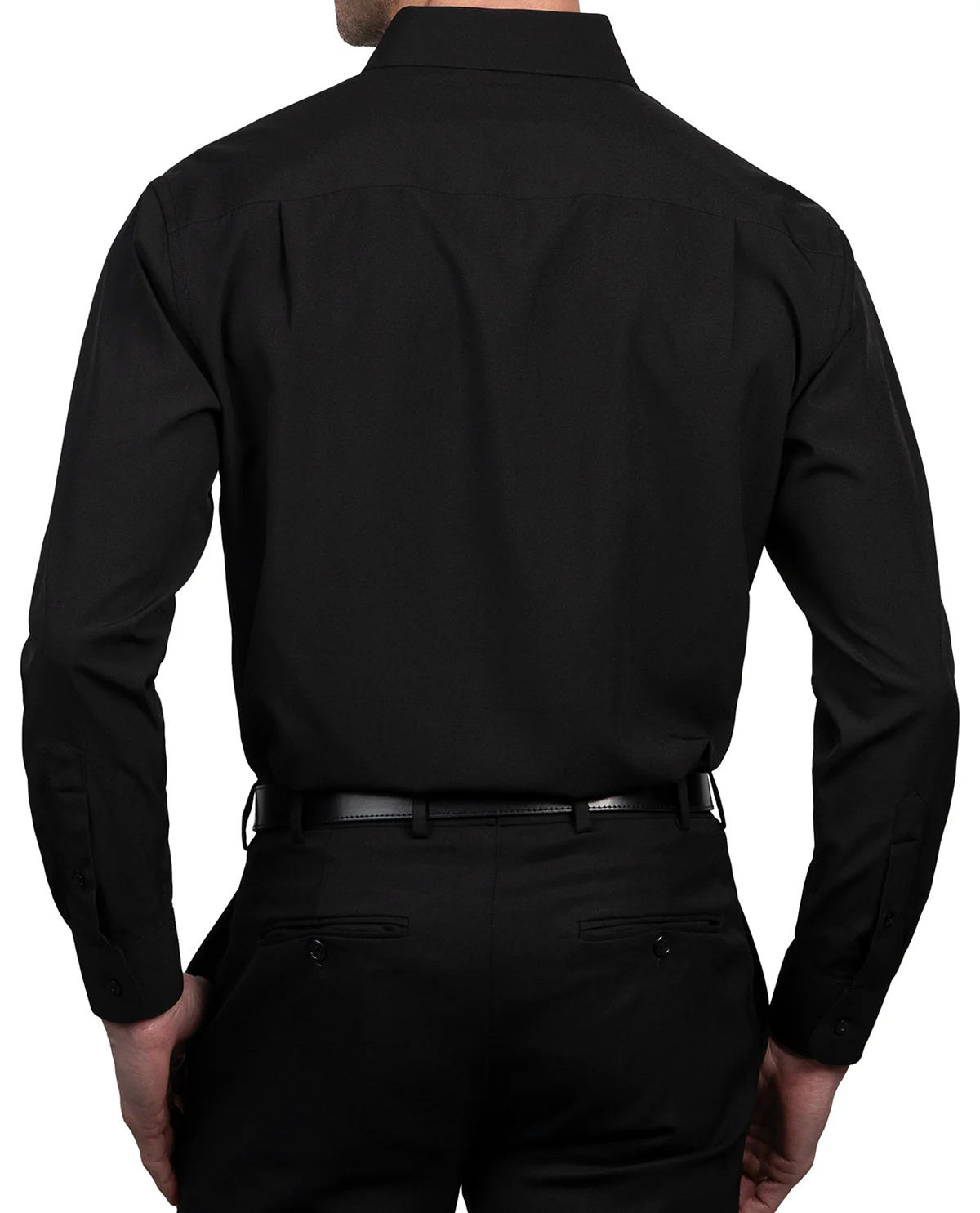 Nautica Men's Solid Black Long Sleeve Super Shirt - Image 6