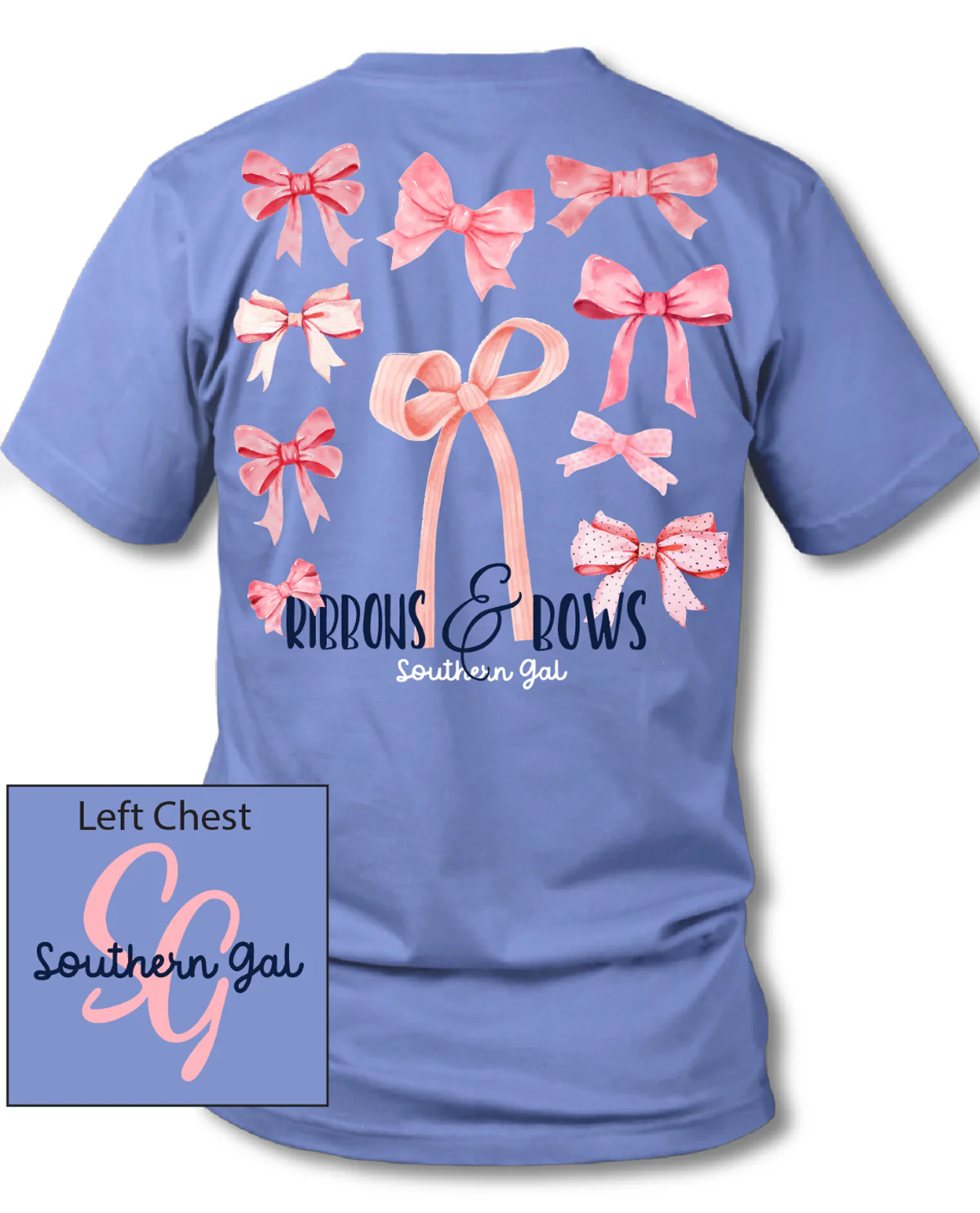 Southern Gal Bows Short Sleeve Screen Tee - Image 3