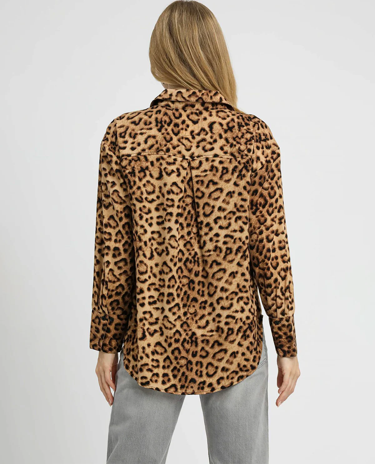 Umgee Button Down Animal Print Blouse - Image 3