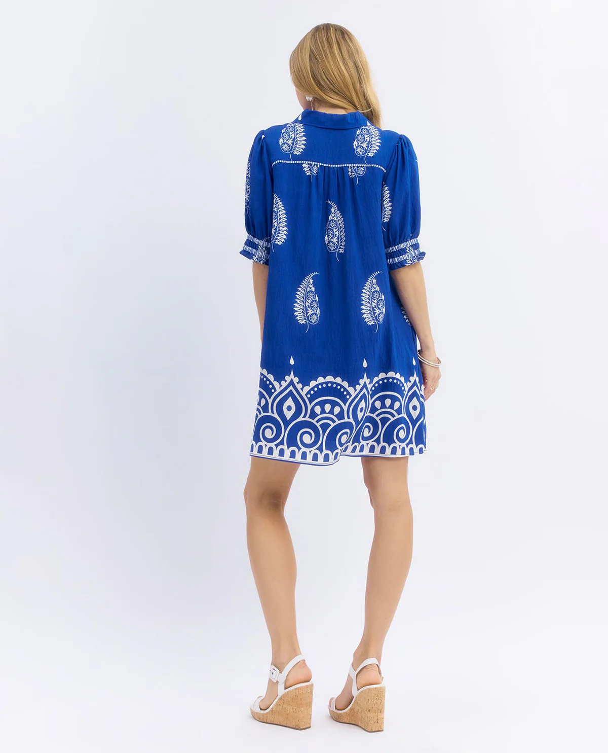 Paisley Border Print Babydoll Dress - Image 6